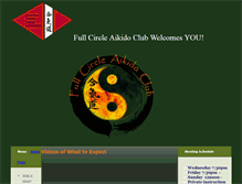 Tablet Screenshot of fullcircleaikido.com